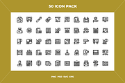 Banking icons, an Outline Icon by Wencory (Thumbnail 1 of 2)