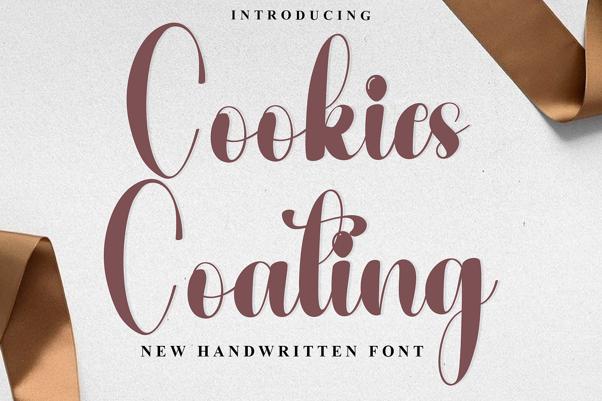 Cookies Coating, a Handwritten Font by InermediaSTUDIO (Photo 1 of 8)