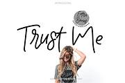 Trust me | Handwritten Font & 9Logos, a Script Font by Artstudio (Thumbnail 1 of 9)