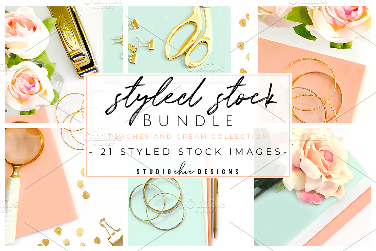 Styled Stock Bundle Peach & Gold, a Business Photo by Studio Chic Designs (Photo 1 of 4)