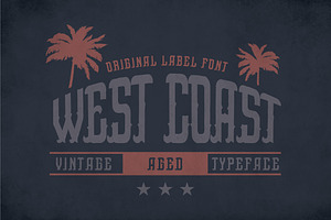 West Coast Vintage Label Typeface