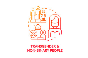 Transgender and nonbinary people red, an Icon by IMG Visuals