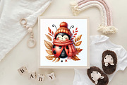 Cute Cartoon Autumn Ladybug Clipart, an Illustration by CraftArtStudio (Thumbnail 6 of 6)