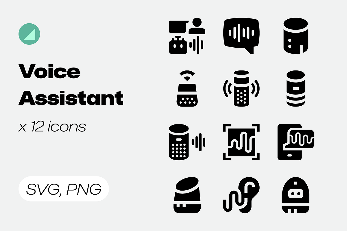 Basicons / AI / Voice Assistant, a Solid Icon by Danil Polshin