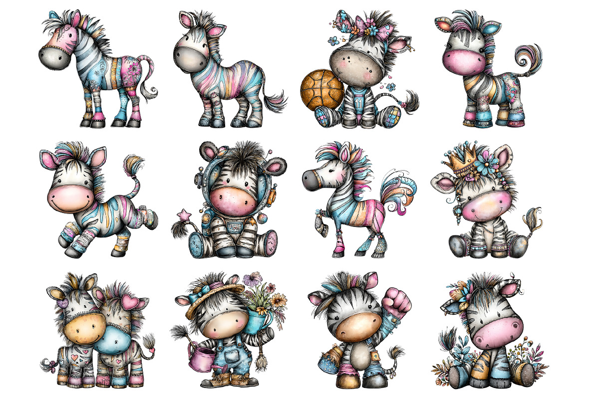 African Zebra Black History Clipart, an Illustration by Design Market (Photo 2 of 3)