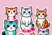 Cute Kawaii Cats & Bunny Bundle, an Illustration by ETARA by Mea Hau (Thumbnail 10 of 10)