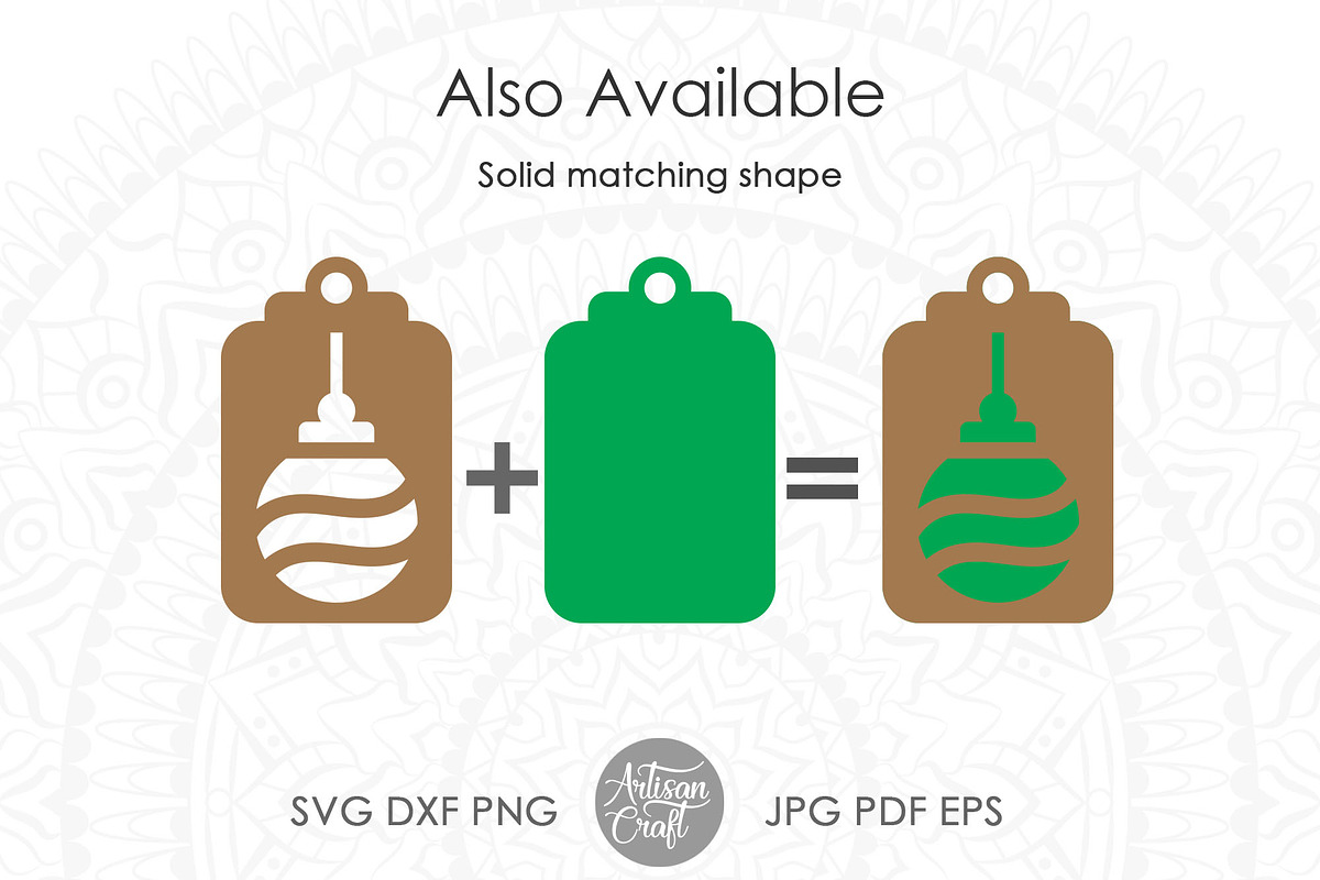 Christmas gift tag SVG cut files, an Object Graphic by Artisan Craft (Photo 4 of 5)
