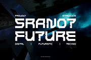 Sranot Future - Digital Techno Font, a Sans Serif Font by Iqsiart Studio (Thumbnail 1 of 7)