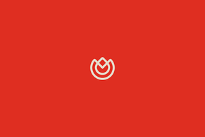 logo design minimal flower / fire, a Branding & Logo Template by Minimalist Logos