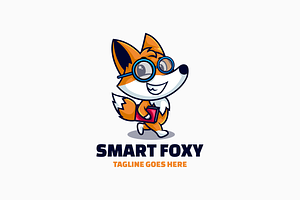 Smart Foxy Mascot Cartoon Logo, a Branding & Logo Template by Artnivora.Std