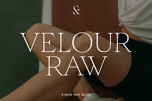 Velour Raw - 6 Font Famliy