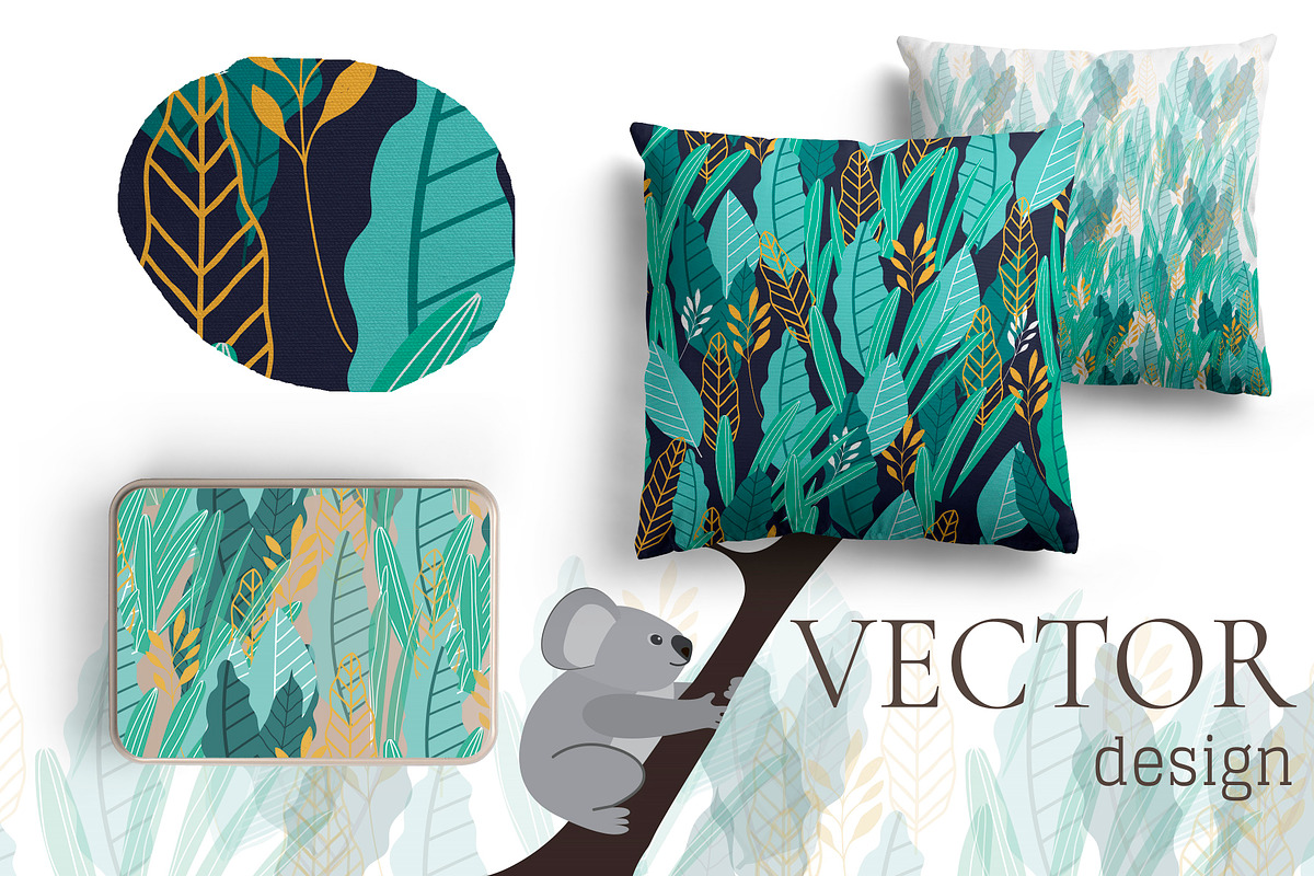Set of australian flora.Koala design, a Card Template by DeMih (Photo 1 of 5)
