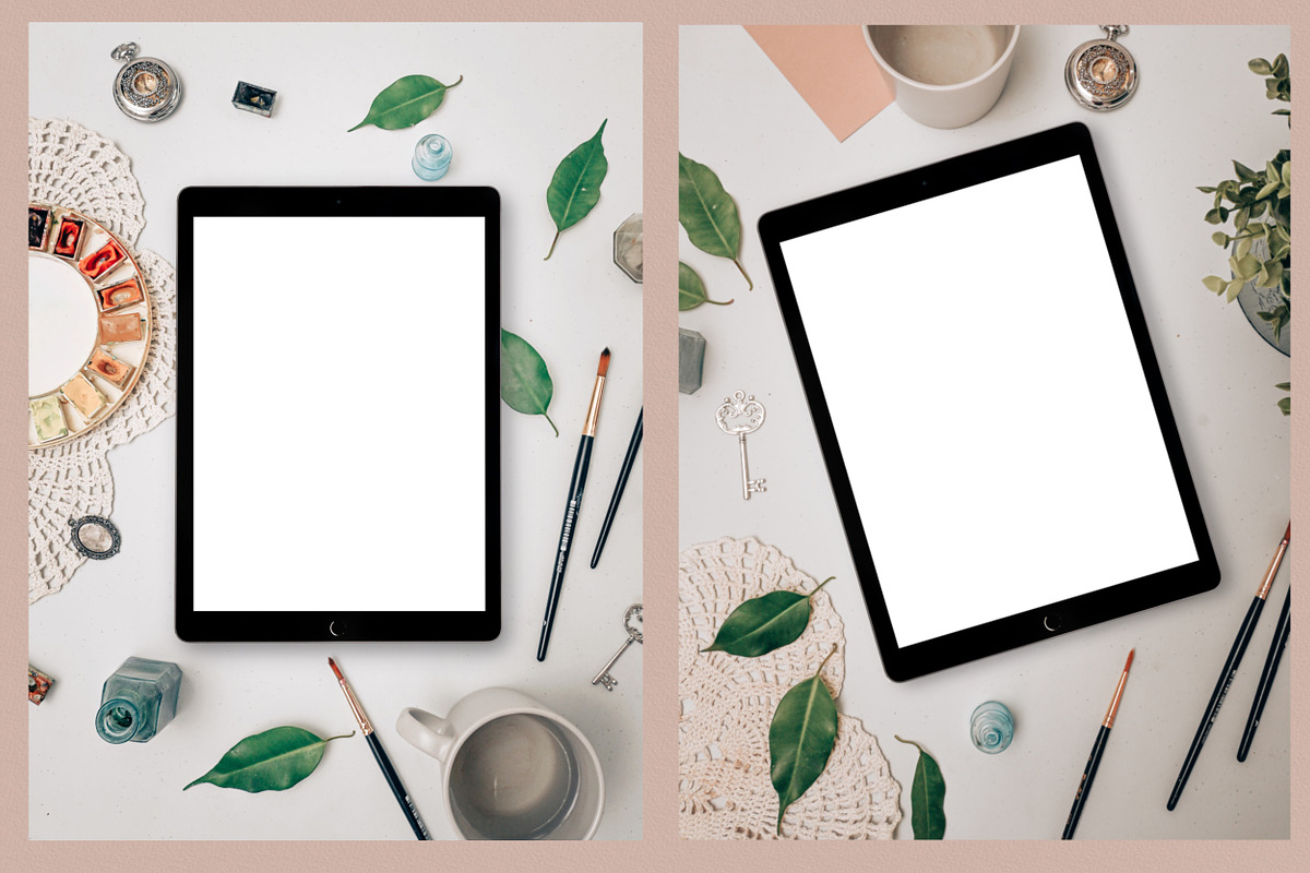IPad Pro Watercolor Photo Mockups, an iPad Mockup by Letter Elfa Studio (Photo 8 of 9)
