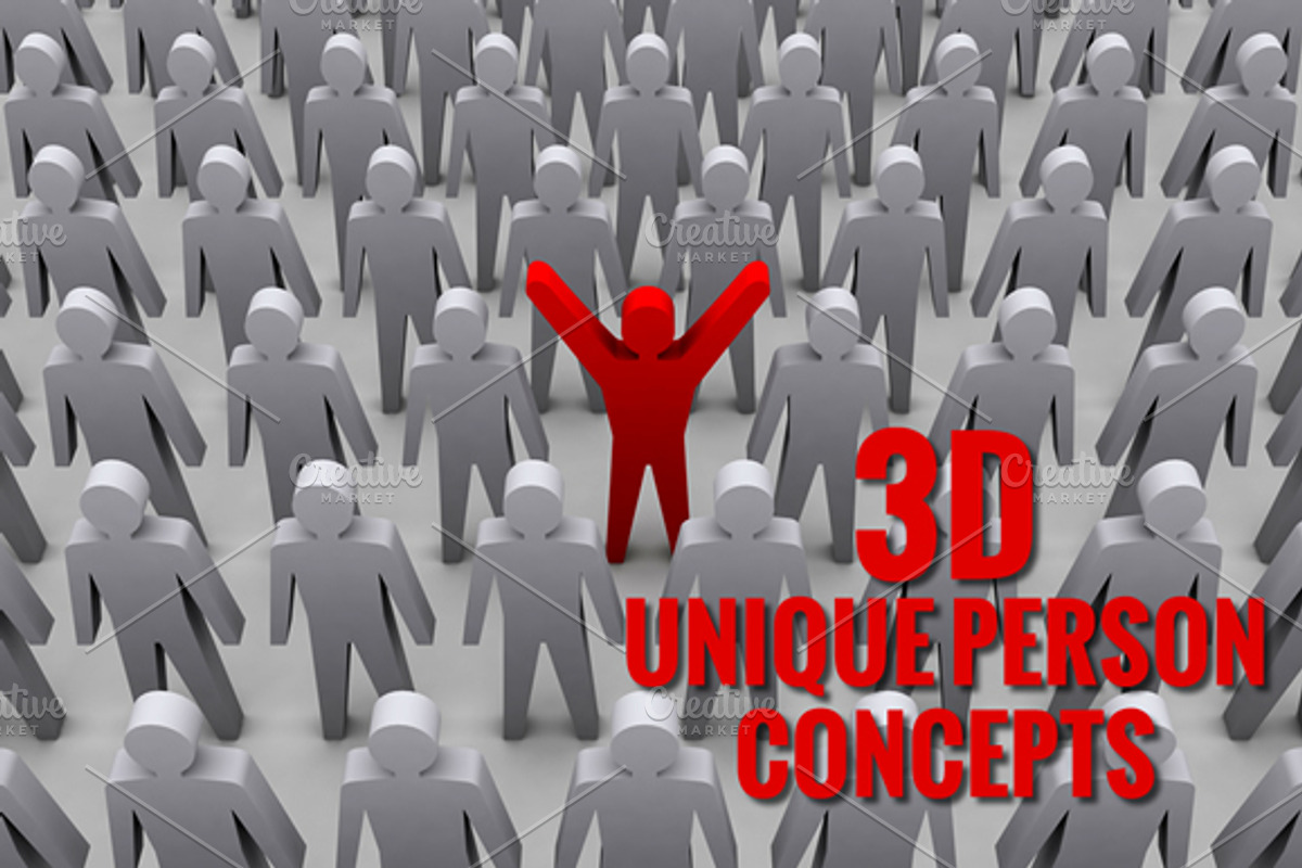 Bundle of 3D Unique Person Concepts, a Person Illustration by sibgat (Photo 1 of 3)