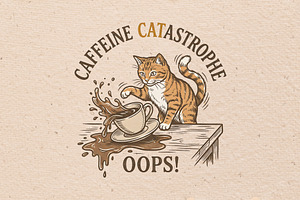 Caffeine catastrophe illustration, an Animal Illustration by Vectorlina
