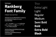 Rankberg - Logo Font Family, a Sans Serif Font by Umitype (Thumbnail 2 of 12)