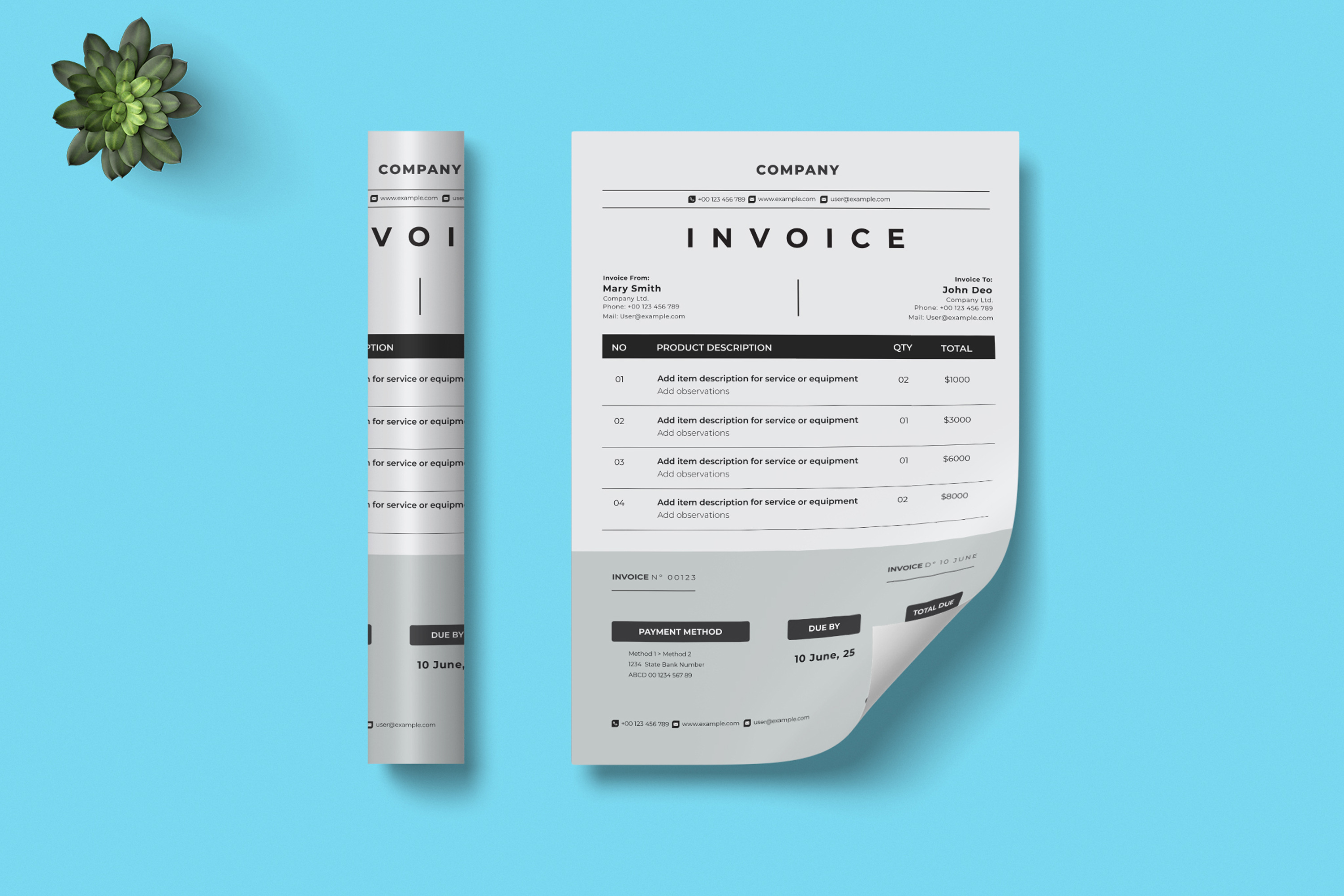 Creative Invoice Design