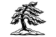 Windblown Tree Silhouette, an Object Graphic by Gfx_Store (Thumbnail 3 of 16)