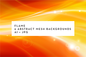 FLAME: 6 abstract mesh backgrounds