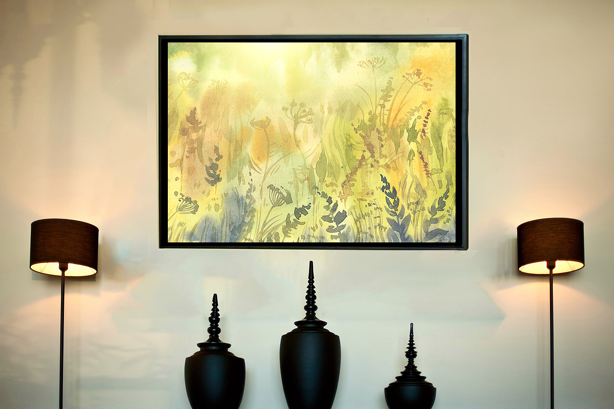 Watercolor mountain landscapes., a Decorative Illustration by Mehendra Art (Photo 4 of 12)