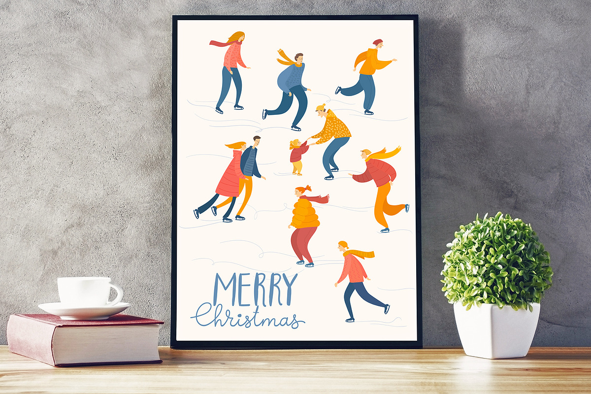Christmas cards and posters, a Person Illustration by Giraffarte (Photo 3 of 6)