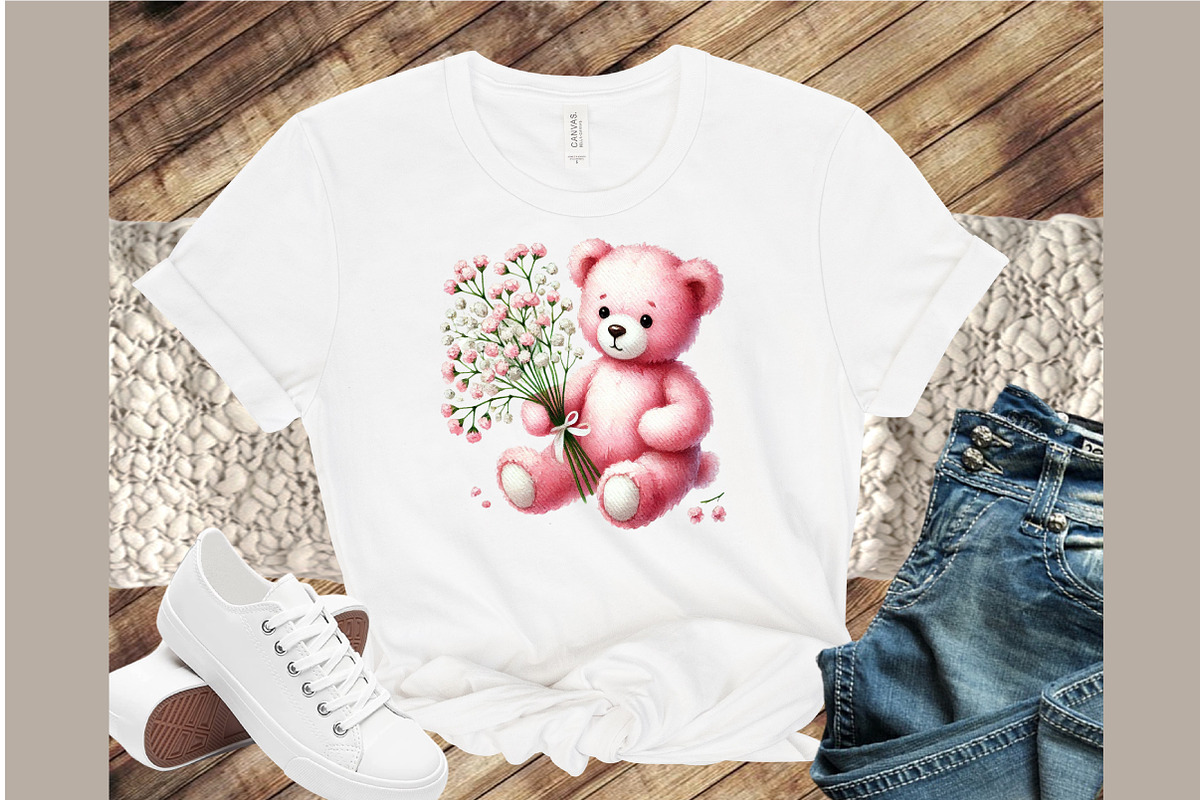 Mothers Day & Baby Girl Teddy Clipar, an Illustration by Sublimation Artist (Photo 4 of 6)