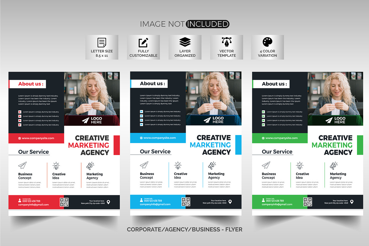 Corporate Marketing Flyer Design, a Flyer Template by Tahnix Creative