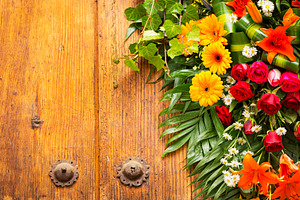 Floral Wreath With Copy Space, an Architecture Photo by THP Creative