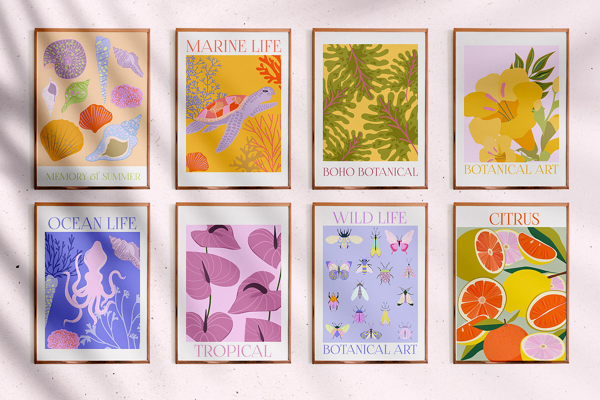 Poster Gallery Bundle, a Decorative Illustration by Mio Buono (Photo 28 of 82)