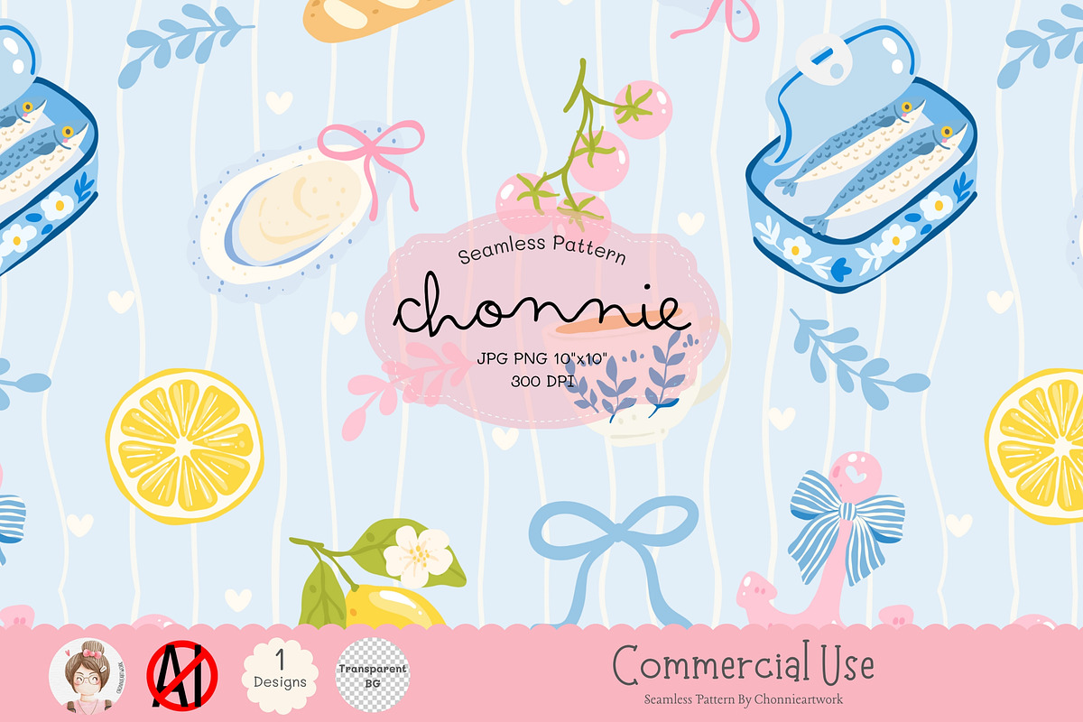 Cute Fisherman Seamless Pattern, a Pattern Graphic by Chonnieartwork (Photo 1 of 5)