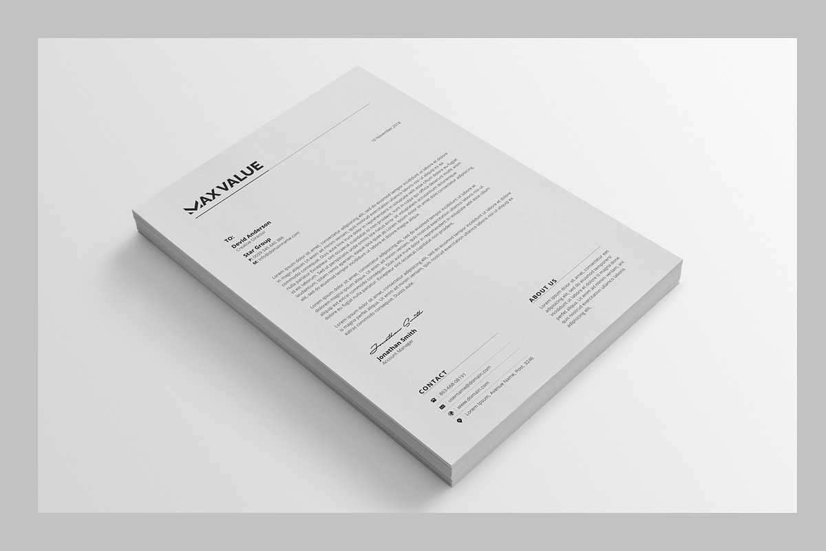 Letterhead, a Stationery Template by deviserpark (Photo 4 of 4)