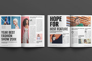 Fashion Magazine Design Layout, a Magazine Template by E-Type (Thumbnail 5 of 8)
