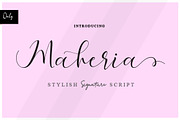 Maheria Scrip, a Script Font by mightype (Thumbnail 1 of 4)
