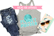 Planet Hugger - Layered Font Family, a Font by The Pretty Letters (Thumbnail 5 of 5)