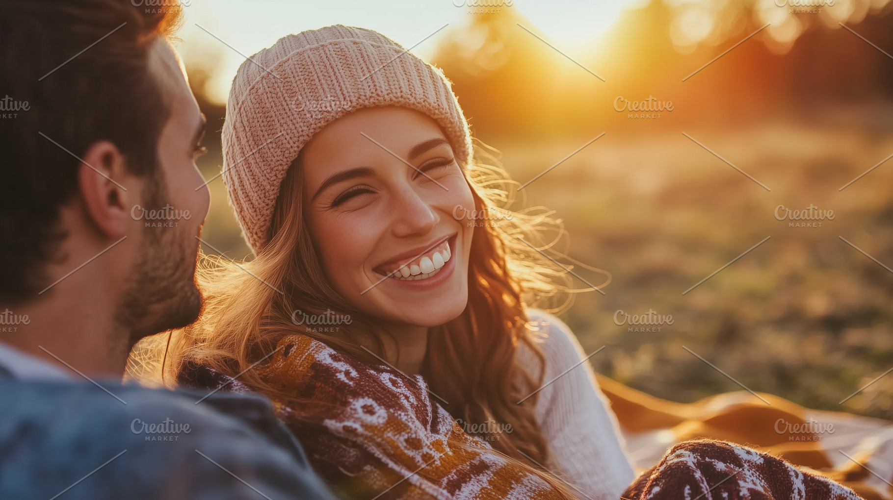 Cheerful young couple enjoys a cozy, a Person Photo by MistyDay