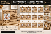 Baby Newborn Stand Sea Animals, an Object Graphic by OTVEY DESIGN (Thumbnail 1 of 13)