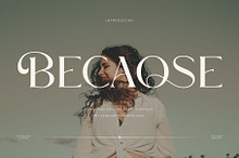 Becaose - Stylis Serif Typeface