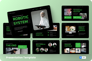 Robotic - AI Robot Keynote Template, a Presentation Template by GraphauseProject