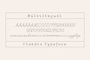 Clandia Monoline Script & Ornaments, a Script Font by Typebae (Thumbnail 10 of 12)