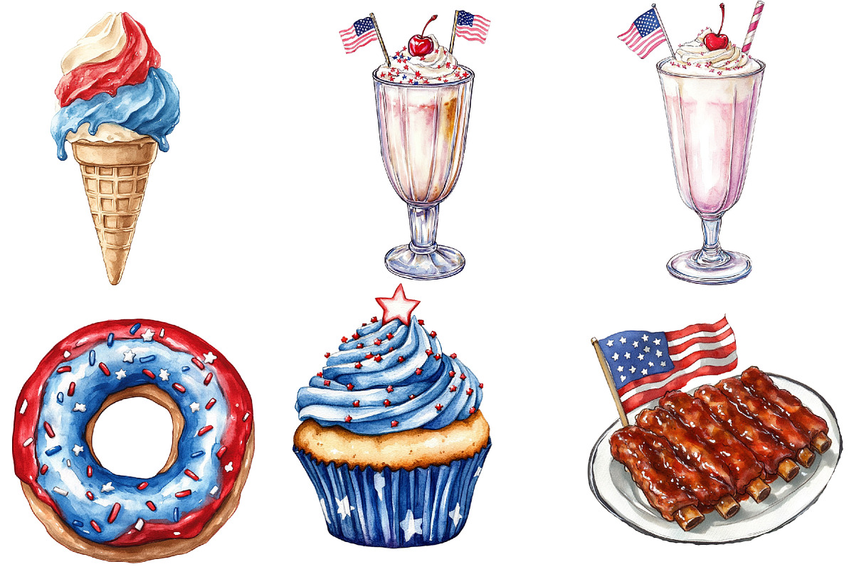 4th of July Fast Food Sublimation, an Illustration by Designworld (Photo 4 of 5)