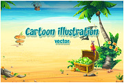 Set of illustrations on beach theme, a Decorative Illustration by Nearbirds (Thumbnail 1 of 7)