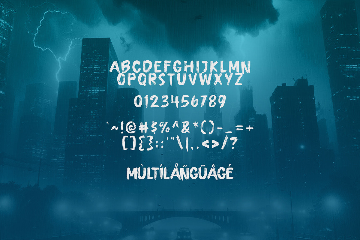 Urban Storm, a Font by khurasan (Photo 6 of 6)