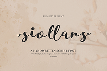 Siollars | Handwritten Script Font