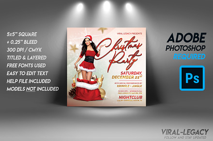 Christmas Party Flyer Template