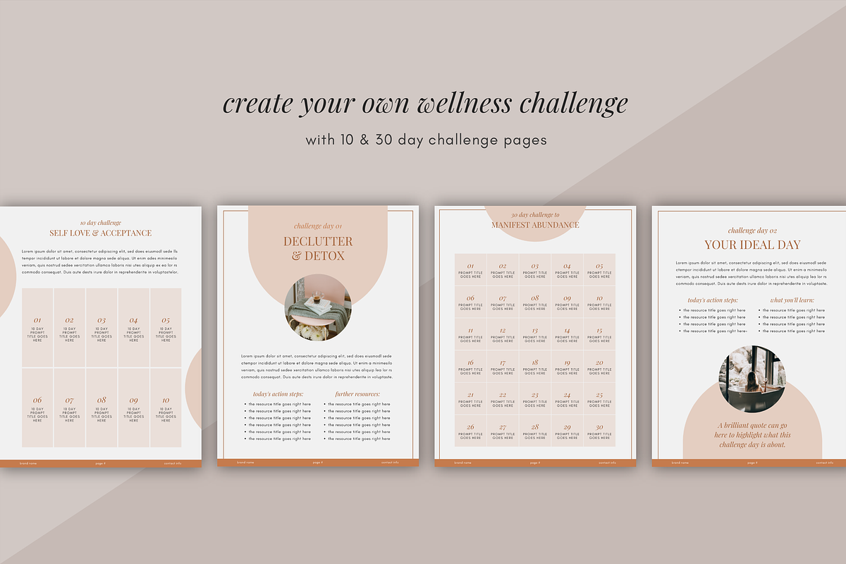 Wellness Workbook & eBook Templates, a Design Template by Studio Soluna (Photo 11 of 16)