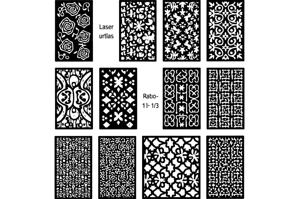 Black Lasercut Panel Bundle, an Object Graphic by Designer_Momina (Photo 4 of 13)