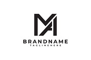 Initial Letter MA Logo Design, a Branding & Logo Template by Saba Vector (Thumbnail 2 of 3)