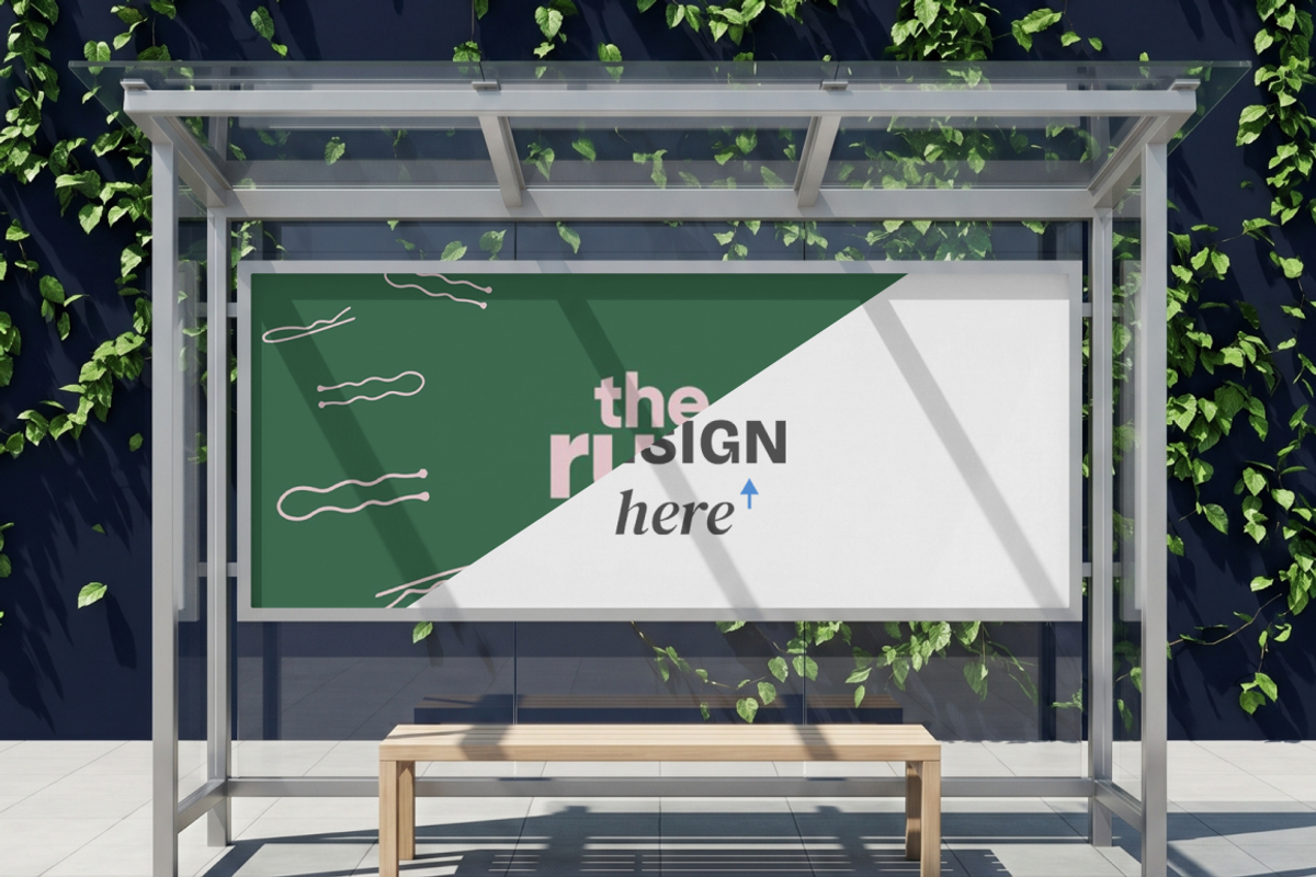 Bus Stop Billboard Mockup, an Advertising Mockup by mockeyai (Photo 2 of 4)