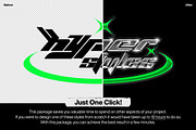 Y2K Chrome Text Effects, a Layer Style Add-On by Hyperpix Productions (Thumbnail 3 of 16)