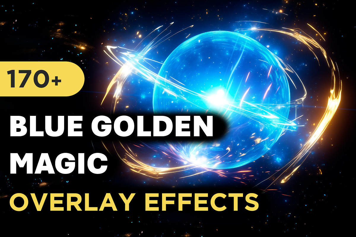 Magic Blue Golden Overlay Effects, an Object Graphic by Mikel Blazgad (Photo 1 of 11)